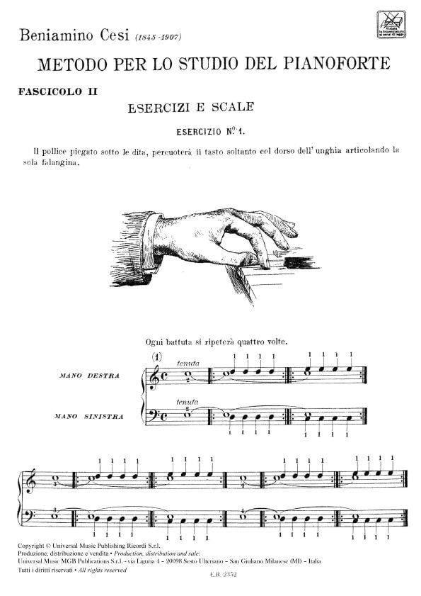 Metodo Per Lo Studio Del Pianoforte - Fasc. Ii